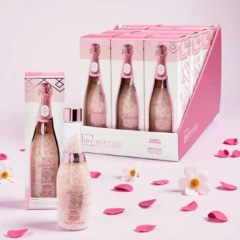 Lot de 6 (soit 3,20€ l’unité) : 🍾Sels de Bain "Champagne" IDC INSTITUTE - Détente Luxueuse au Parfum Fleur de Cerisier ! 🌸 – Image 2