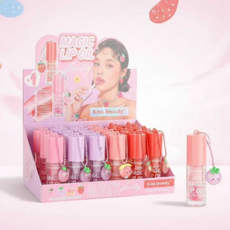 71040-03 grossiste et fournisseur de maquillage Présentoir de 24 (soit 1,05€ unité)🍓Huile à Lèvres MAGIC FRUITY – Image 1