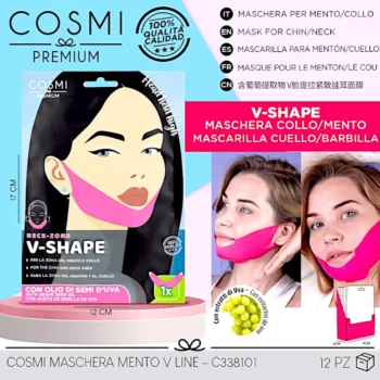 Lot de 12 (soit 1,80€ pièce) :💎 Le Secret du Contour Parfait : Masques V-Shape MENTON/COU - COSMI PREMIUM 💖 – Image 2