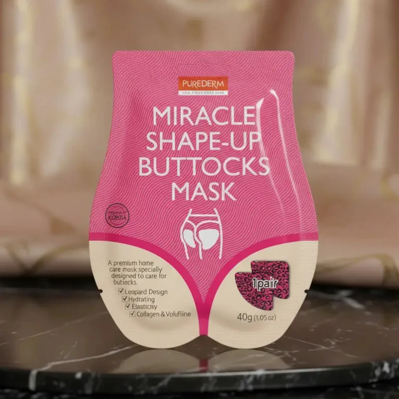 Masque Hydratant Fessier _MIRACLE SHAPE-UP BUTTOCKS MASK_ - PUREDERM Lot de 12 (soit 2,60€ pièce) :🍑Soin Fermeté Redéfini : Masque Hydratant Fessier "MIRACLE SHAPE-UP BUTTOCKS MASK" - PUREDERM 💖 – Image 1