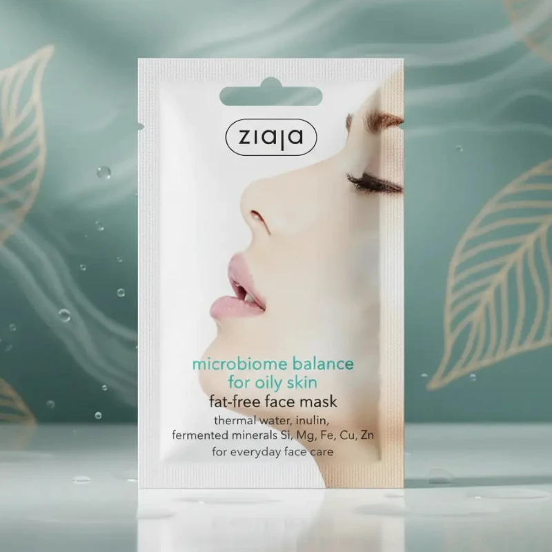 Masques Visage - ZIAJA (1) Présentoir 20 (soit 0,85€ pièce) : 🧘♀️ L'Équilibre Retrouvé : Masques Visage Microbiome Peaux Sensibles - ZIAJA 🌿 – Image 1