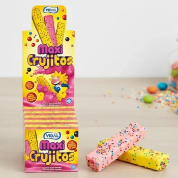 ⚡TVA Réduite 10%⚡ Nuages Perles Croquants Fraise-Vanille (Boîte 855g – 75 Bonbons) - Origine Espagne