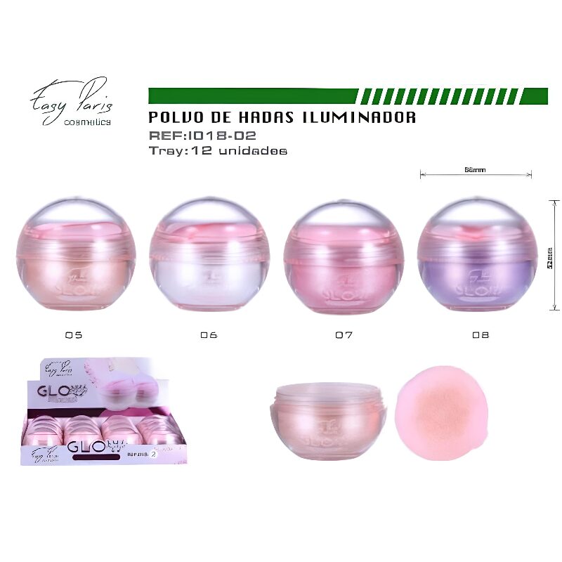 POLVO DE HADAS GLOW HIGHLIGHT 12_U _ I018-02 1 Présentoir de 12 (1,48€ pièce) : Illuminateur – Poudre de Fées GLOW Collection 2 | Easy Paris 💖 – Image 2