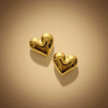 Bon Mélange de 100 (1,70€ la Paire) : Boucles d'oreilles Coeur - Acier Inoxydable Doré - +ou- 20 modèles différents – Image 6