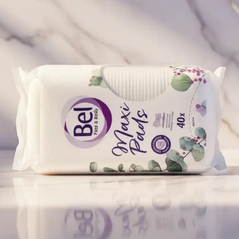 coton et soins en gros (6) 🌿Lot de 10 (1,15€ Pièce) :💜 Le Maxi Coton de Luxe : Sachet de 40 Disques Ovale "Maxi Pads" - BEL Face & Body ✨ – Image 1