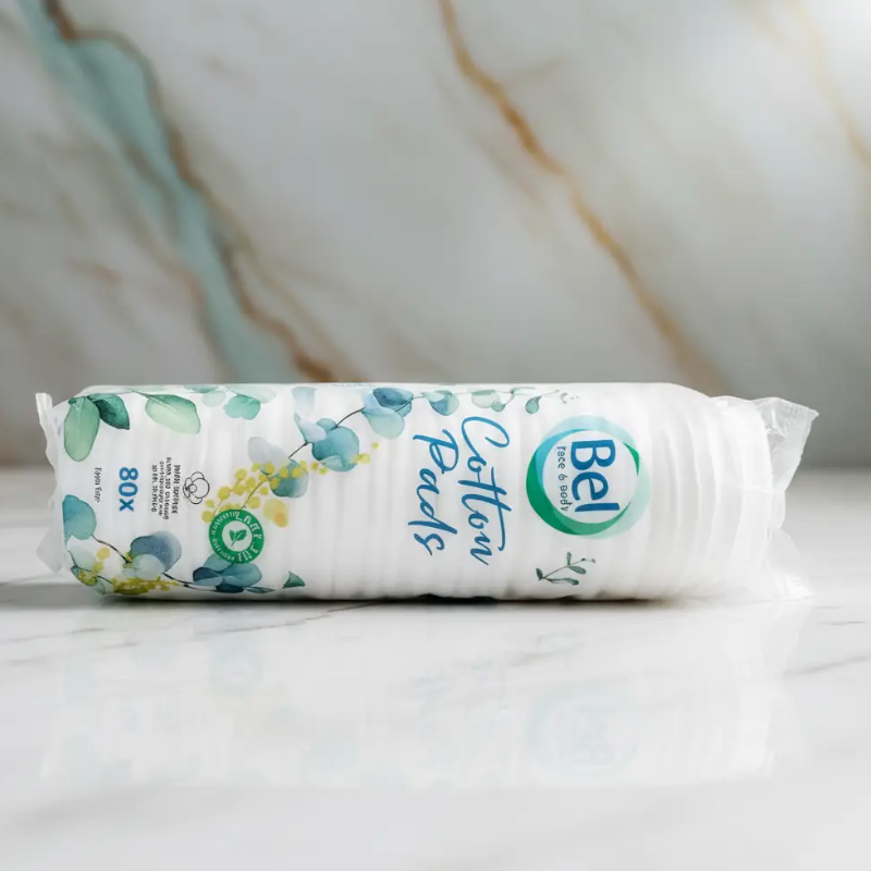 coton et soins en gros (7) 🌿Lot de 10 (0,99€ Pièce) :🍃 Le Coton Ultra-Doux : Sachet de 80 Disques de Coton Rond - BEL Face & Body 💖 – Image 1