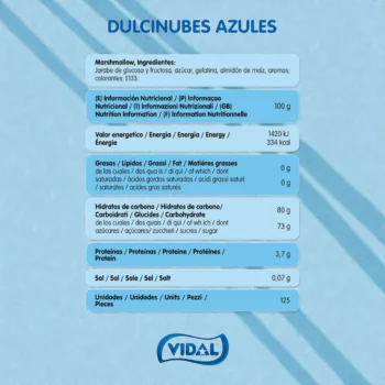⚡ TVA Réduite 10%⚡ Nuages Moelleux Framboise Vidal (Sac 837,5g – 125 bonbons) - Origine Espagne – Image 3