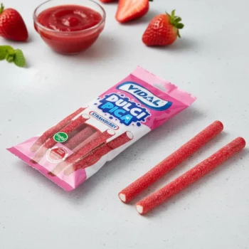 ⚡ TVA Réduite 10%⚡ 14 Sachets De 90g - Dulcipica Fraise HALAL (0,73€ Le Sachet) - Origine Espagne