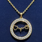 ✨Collier Doré Avec Pendentif 💎Acier Inoxydable de Haute Qualité