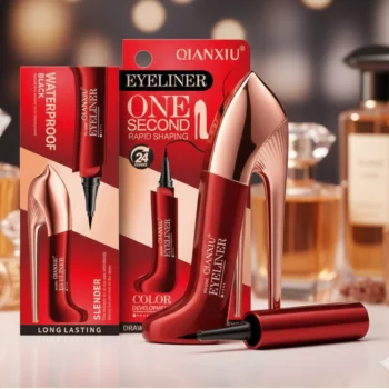 🌹Eyeliner Waterproof ONE SECOND | Tracé Noir Intense et Longue Durée | Packaging Bottine Iconique👁️🌟 – Image 2
