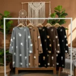 Lot de 12 (11,50€ Pièce) : 👗Robe Maille à Pois - Mélange de couleurs - Qualité Supérieure