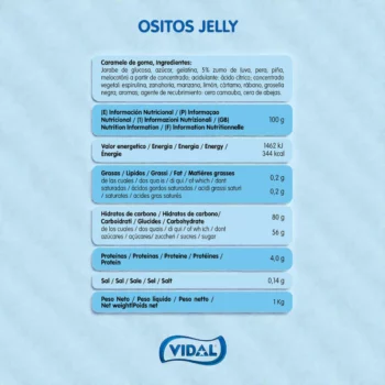⚡TVA Réduite 10%⚡ Mini Oursons Brilliants Vidal (Sac 1kg – 555 bonbons) - Origine Espagne – Image 3