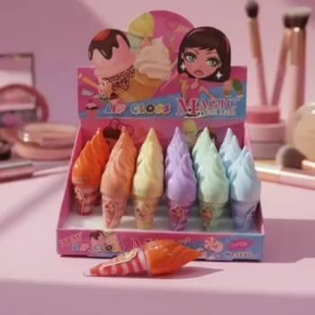 Présentoir de 24 (soit 0,93€ unité) :🍦 Gloss en Cornet de Glace