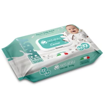 Lot de 3 (1,80€ Pièce) : Paquet de 72 Lingettes Nettoyantes Bébé SETABLU Extra Douces au Lait de Coco | Qualité Premium – Image 2