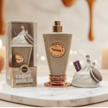🍮 Brume Corporelle "Crème Brûlée Yummy!" - Le Parfum Gourmand qui Envoûte ! ✨