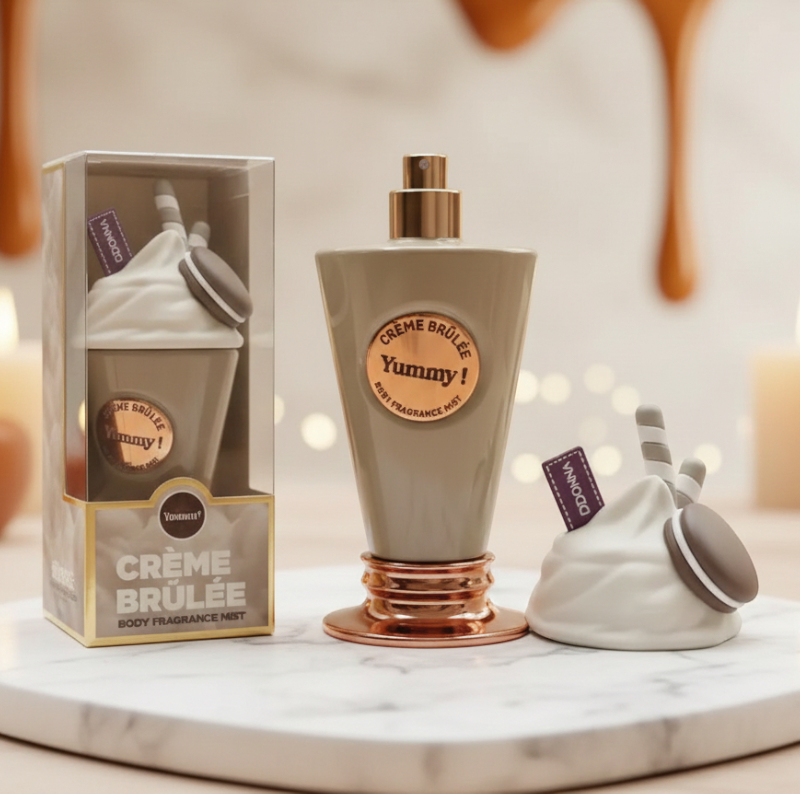 grossiste en parfum ddonna (2) 🍮 Brume Corporelle "Crème Brûlée Yummy!" - Le Parfum Gourmand qui Envoûte ! ✨ – Image 1