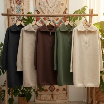 Lot de 6 (12€ Pièce) : Robe en maille douce et chaude - Mélange de couleurs - Qualité Supérieure – Image 2