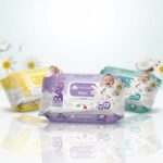 Lot de 3 (1,80€ Pièce) : Paquet de 72 LOT EXCLUSIF : 3 Parfums Lingettes Bébé SETABLU | Coco, Talc, Camomille