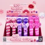 Présentoir de 24 (soit 0,99€ l'unité) : Masque/Gloss Lèvres LOLLIPOP DDONNA | Hydratant, Nourrissant et Tendance