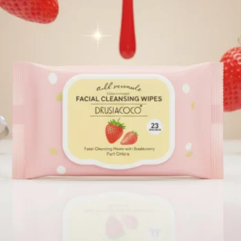 Lot de 12 (1,50€ Pièce) : Lingettes Démaquillantes KEVIN&COCO Fraise – Nettoyage Doux, Parfum Fruité et Zéro Résidu ! 🍓🎀 – Image 2