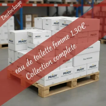 Parfum Prady 1,30€ 📦 Palette "Collection Complète" Prady Femme – 38 Cartons (912 Unités) - +ou- 5500€ à la revente
