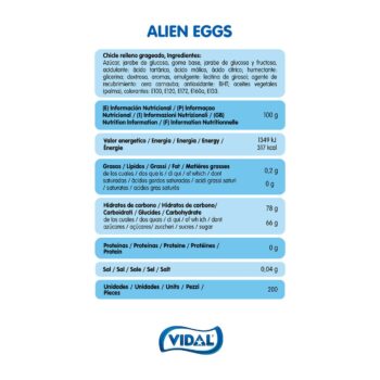 Chewing-gums ALIEN EGGS (Œufs d'Extraterrestre) - Boîtier 200 Pcs - Origine Espagne – Image 3