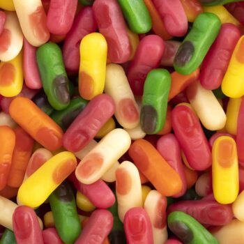 Bonbons en forme de doigts en taille mini - (Sac 1kg – 333 bonbons) - Origine Espagne – Image 2