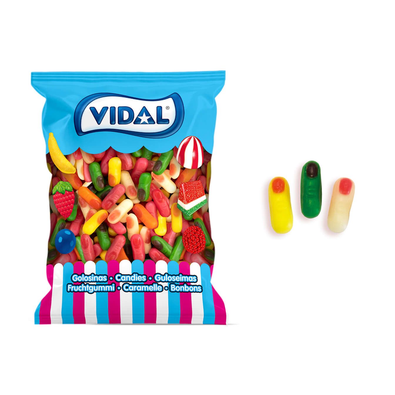 bonbon en forme de doigts fournisseur vidal (3) Bonbons en forme de doigts en taille mini - (Sac 1kg – 333 bonbons) - Origine Espagne – Image 5