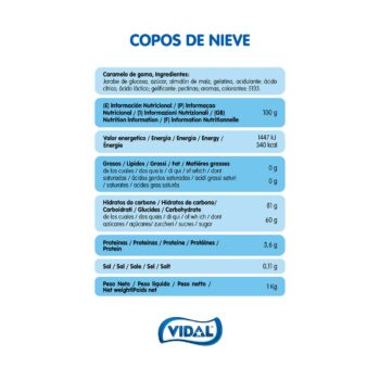 Bonbons en forme de flocon de neige - (Sac 1kg – 133 bonbons) - Origine Espagne – Image 3