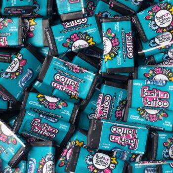 Chewing-gums FASHION TATTOO (Fraise) - Boîtier 200 Pcs - Origine Espagne – Image 2