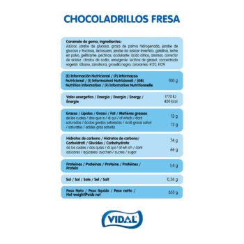 Nuages en forme de brique - Couverture croustillante goût Fraise (Boîte 855g – 75 Bonbons) - Origine Espagne – Image 3