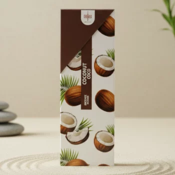 Présentoir de 6 Boîtes de 20 Encens (0,38€ la Boite de 20 ) : Sticks d'encens GARANTI SANS BENZÈNE - "Coco" – Image 2