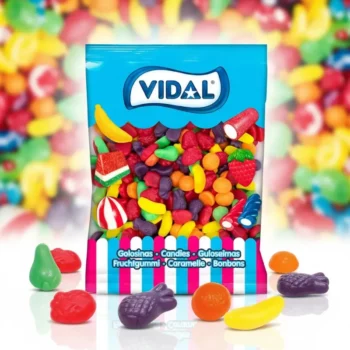 Bonbons en forme de fruit en mini taille - (Sac 1kg - 435 pièces environ) - Origine Espagne
