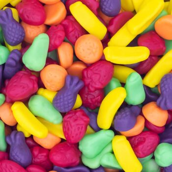 Bonbons en forme de fruit en mini taille - (Sac 1kg - 435 pièces environ) - Origine Espagne – Image 2