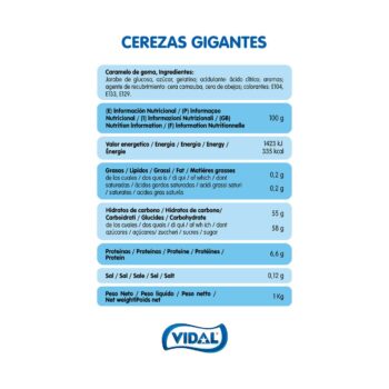 Bonbons en forme de cerise géante - (Sac 1kg – 72bonbons) - Origine Espagne – Image 3