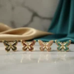 Bon Mélange de 24 (1,70€ la Paire) : Boucles d'Oreilles "Éclat Pastel & Doré" Bon Mélange de 4 à 5 Couleurs Par lot