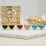 Bon Mélange de 24 (1,70€ la Paire) : Boucles d'Oreilles "Éclat Pastel & Doré" Bon Mélange de 4 à 5 Couleurs Par lot