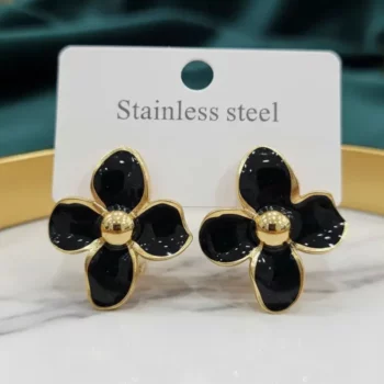 Bon Mélange de 24 (1,70€ la Paire) : Boucles d'Oreilles "Éclat Pastel & Doré" Bon Mélange de 4 à 5 Couleurs Par lot – Image 2