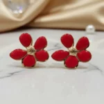 Bon Mélange de 12 (1,90€ la Paire) : Boucles d'Oreilles "Éclat Pastel & Doré" Bon Mélange de 4 à 5 Couleurs Par lot