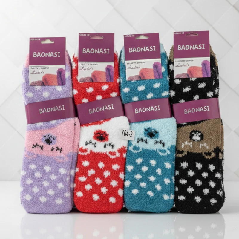 grossiste en briquet (15) Lot de 12 Paires (0,75€ Pièce) : Paires de Chaussettes Pantoufles Moelleuses – Douceur et Confort Absolu – Image 1