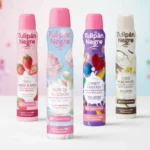 Mélange de 12 (1,97€ Pièce) : 🍭 Lot Mixte De Déodorants Tulipan Negro – 200ml (Gamme Gourmand)