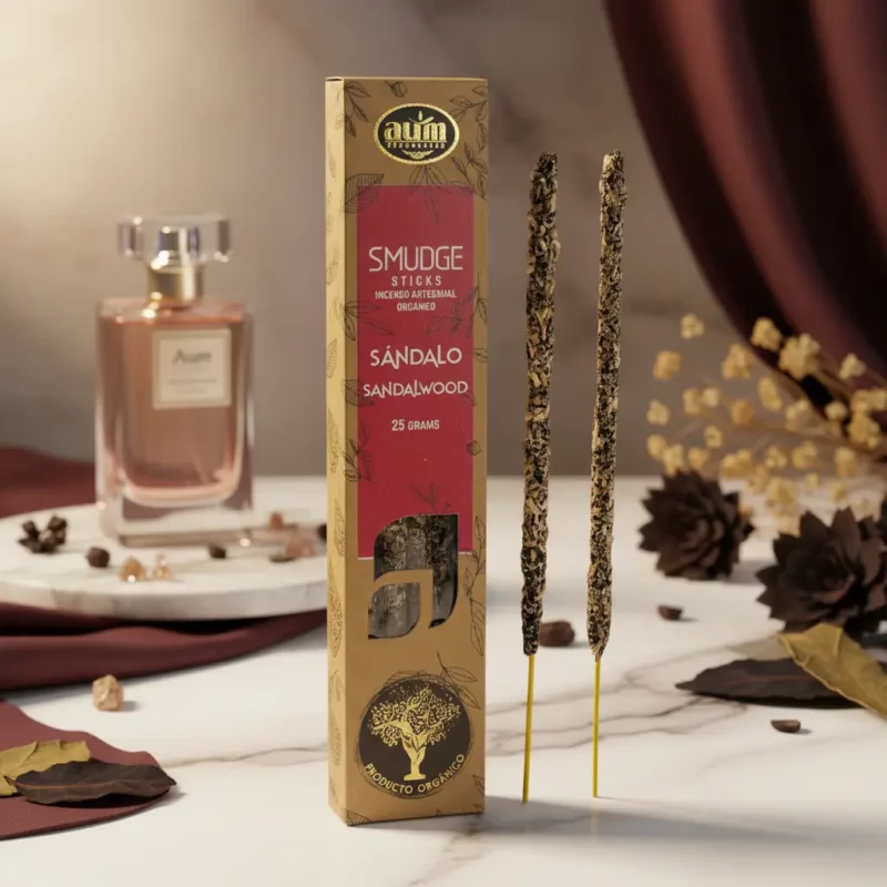 Carton de 12 Paquets d'Encens (soit 0,85€ le paquet) BOIS DE SANTAL - Aum