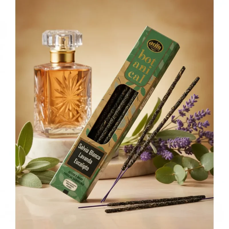 Carton de 12 Paquets d'Encens (soit 0,85€ le paquet) BOTANICAL : Sauge Blanche/Lavande/Eucalyptus - Aum