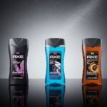 Mélange de 12 (soit 1,85€ l’unité) : Gels Douche AXE – Assortiment Mixte (250ml)
