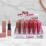 Présentoir de 24 (soit 0,93€ l'unité) : 💄 Rouges à Lèvres "Vinyl Matte" Fixe 24h – Leticia Well