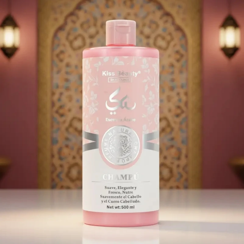 grossiste en shampoing kiss beauty Lot de 10 (2,60€ Pièce) : Shampooing Arabian Essence – 500ml - Kiss Beauty – Image 1