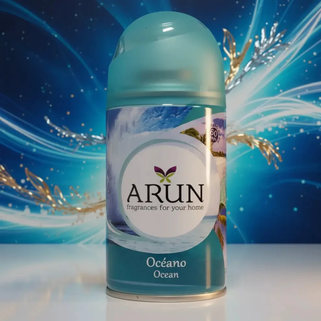 grossiste en spray d'ambiance Arun océano Lot de 6 (soit 1.35€ l'unité) : Sprays d'Intérieur ARUN – 250ml | Océan – Image 1