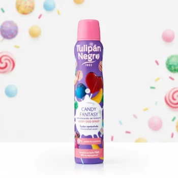 Mélange de 12 (1,97€ Pièce) : 🍭 Lot Mixte De Déodorants Tulipan Negro – 200ml (Gamme Gourmand) – Image 3