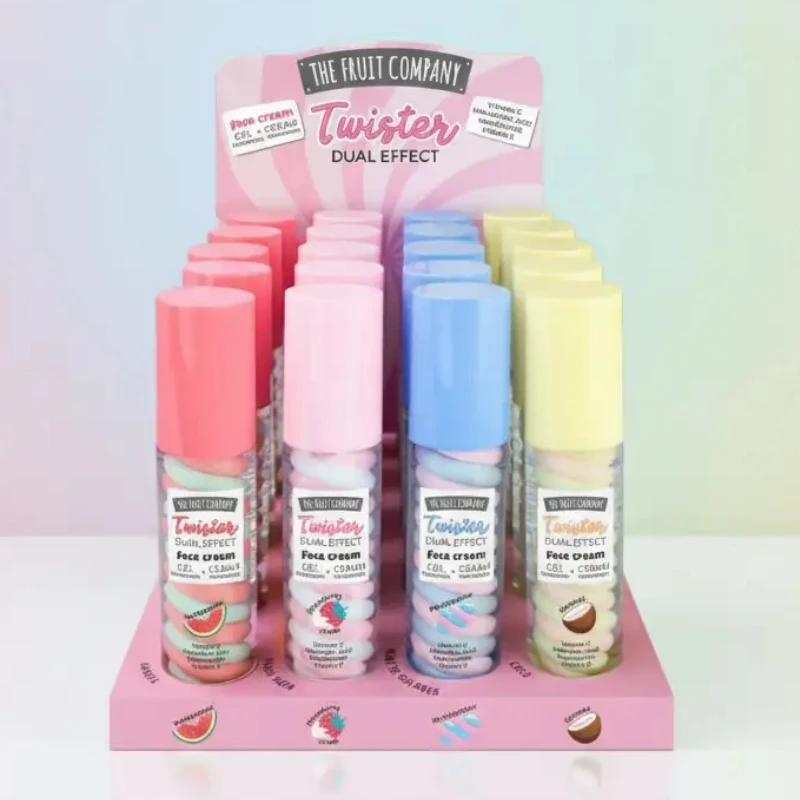 grossiste en the fruit company twister dual effect (1) Présentoir de 20 (2,50€ Pièce) - Crème Visage "Twister Dual Effect" 50gr– The Fruit Company – Image 1