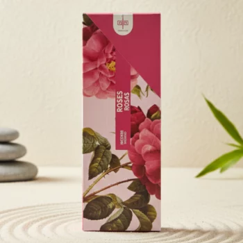 Présentoir de 6 Boîtes de 20 Encens (0,38€ la Boite de 20 ) : Sticks d'encens GARANTI SANS BENZÈNE - "Rose" – Image 2